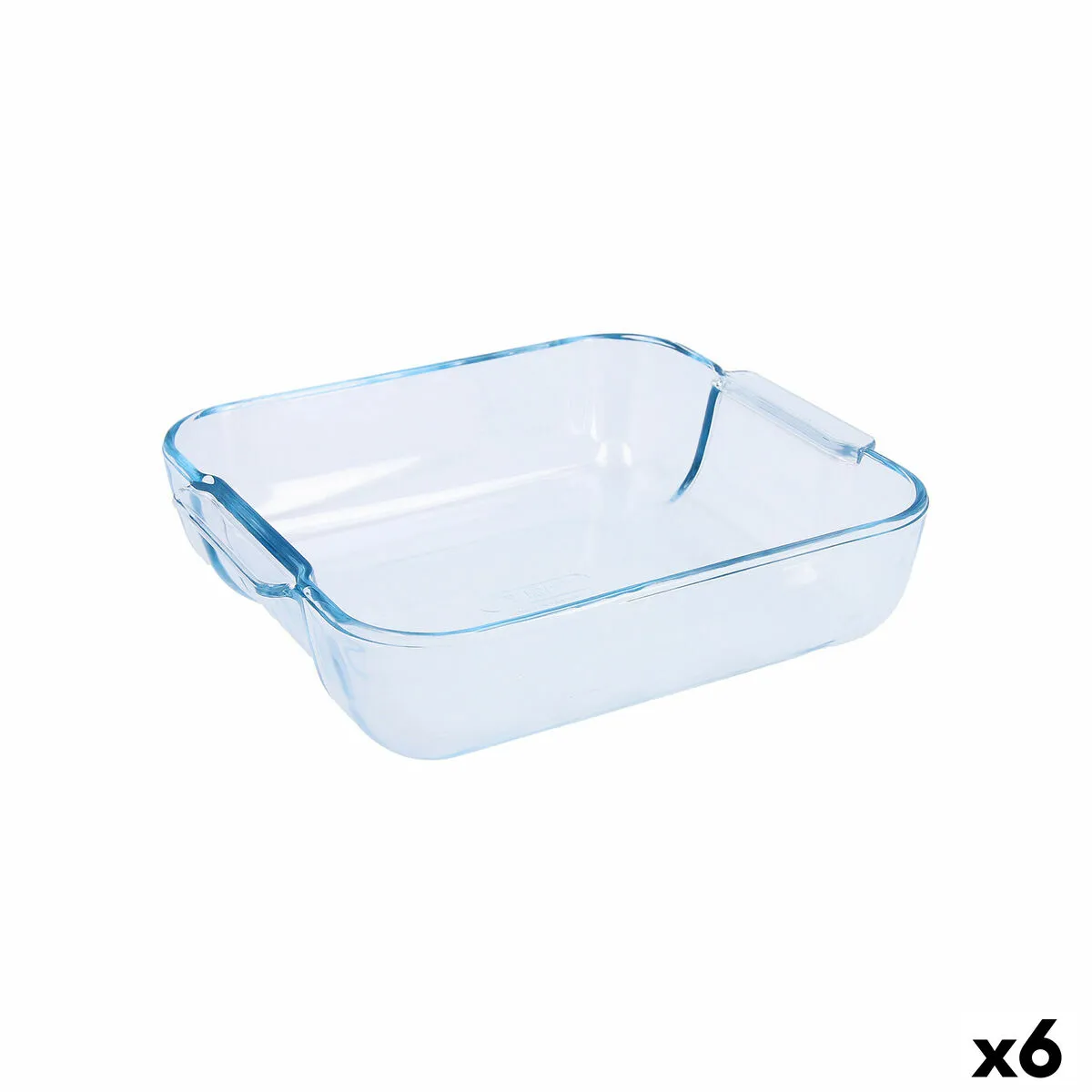 Teglia da Cucina Pyrex Classic Quadrato Trasparente Vetro 25 x 22 x 6 cm (6 Unità)