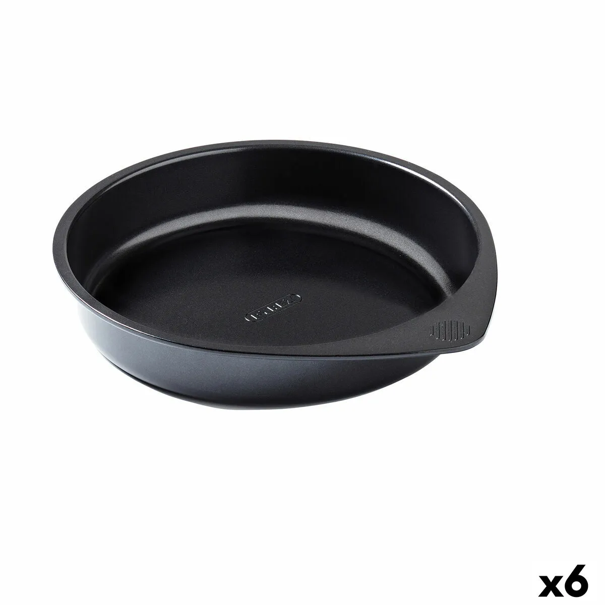 Stampo da Forno Pyrex Magic Rotondo Nero Ø 26 cm (6 Unità)