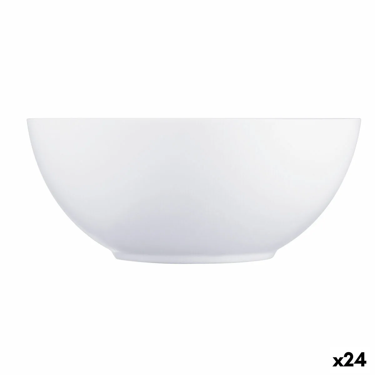 Ciotola Luminarc Diwali Bianco Vetro (Ø 18 cm) (24 Unità)