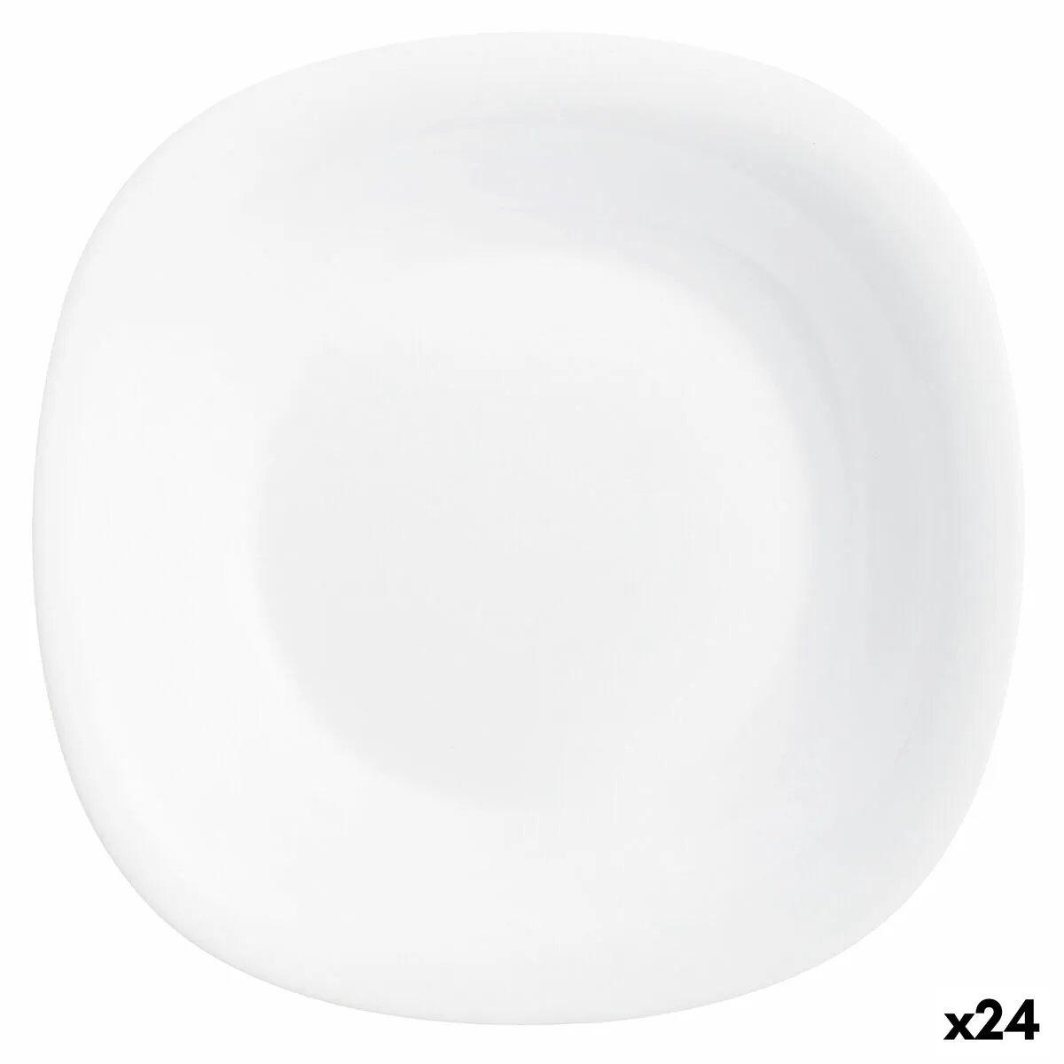 Piatto Fondo Luminarc Carine Bianco Vetro (Ø 23,5 cm) (24 Unità)