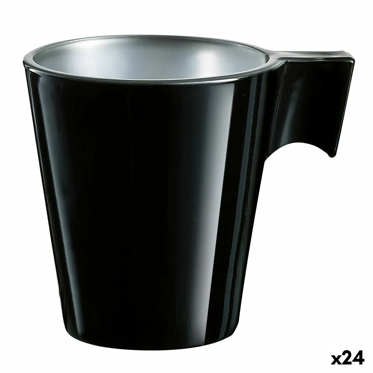 Tazza Luminarc Flashy Expresso Nero Vetro (80 ml) (24 Unità)