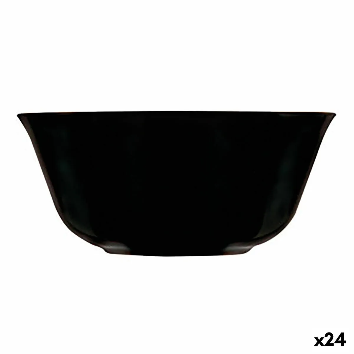 Ciotola Luminarc Carine Nero Multiuso Vetro (12 cm) (24 Unità)