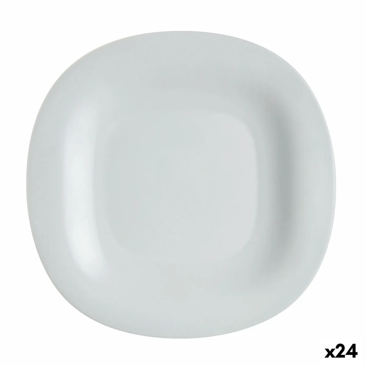 Piatto da pranzo Luminarc Carine Granit Grigio Vetro Ø 27 cm (24 Unità)