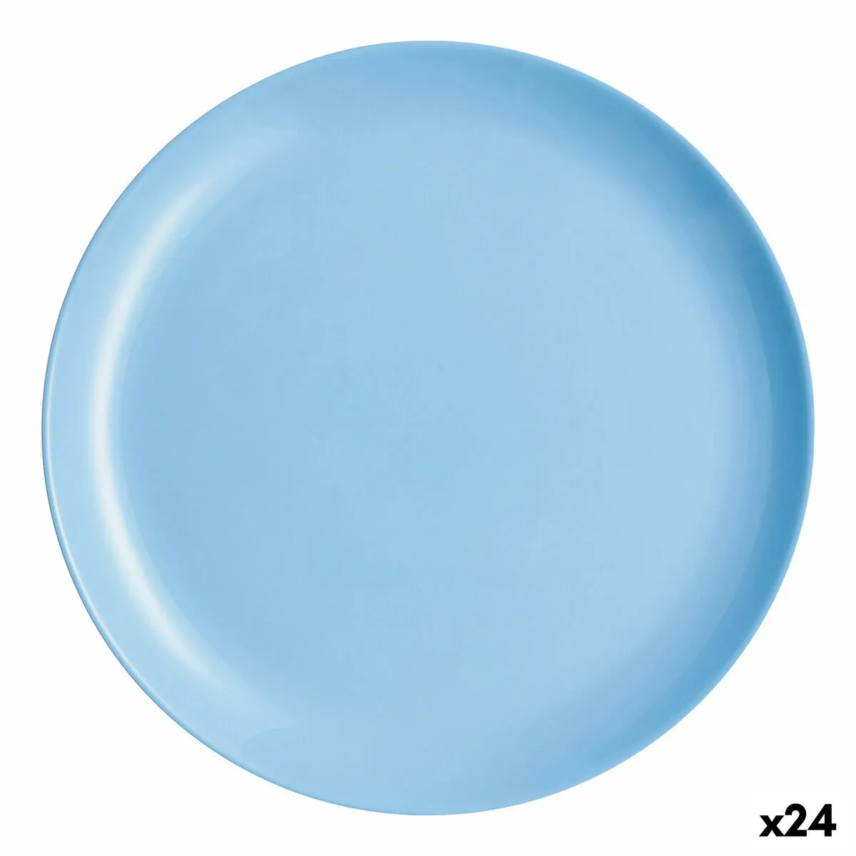 Piatto da pranzo Luminarc Diwali Azul Azzurro Vetro 25 cm (24 Unità)