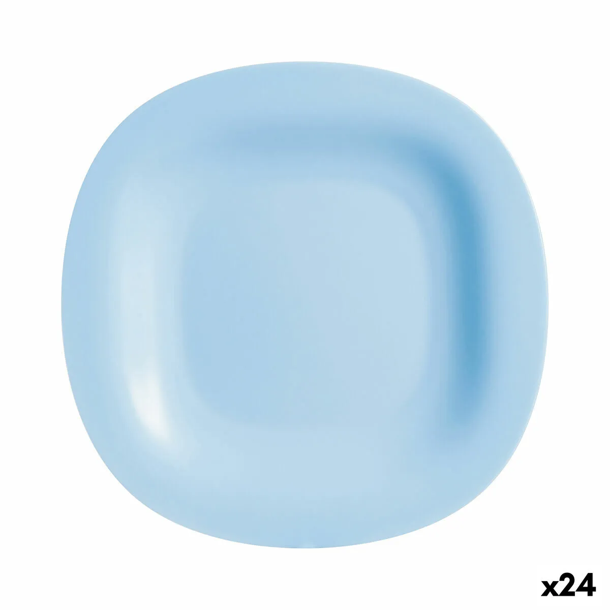 Piatto da pranzo Luminarc Carine Azul Azzurro Vetro Ø 27 cm (24 Unità)