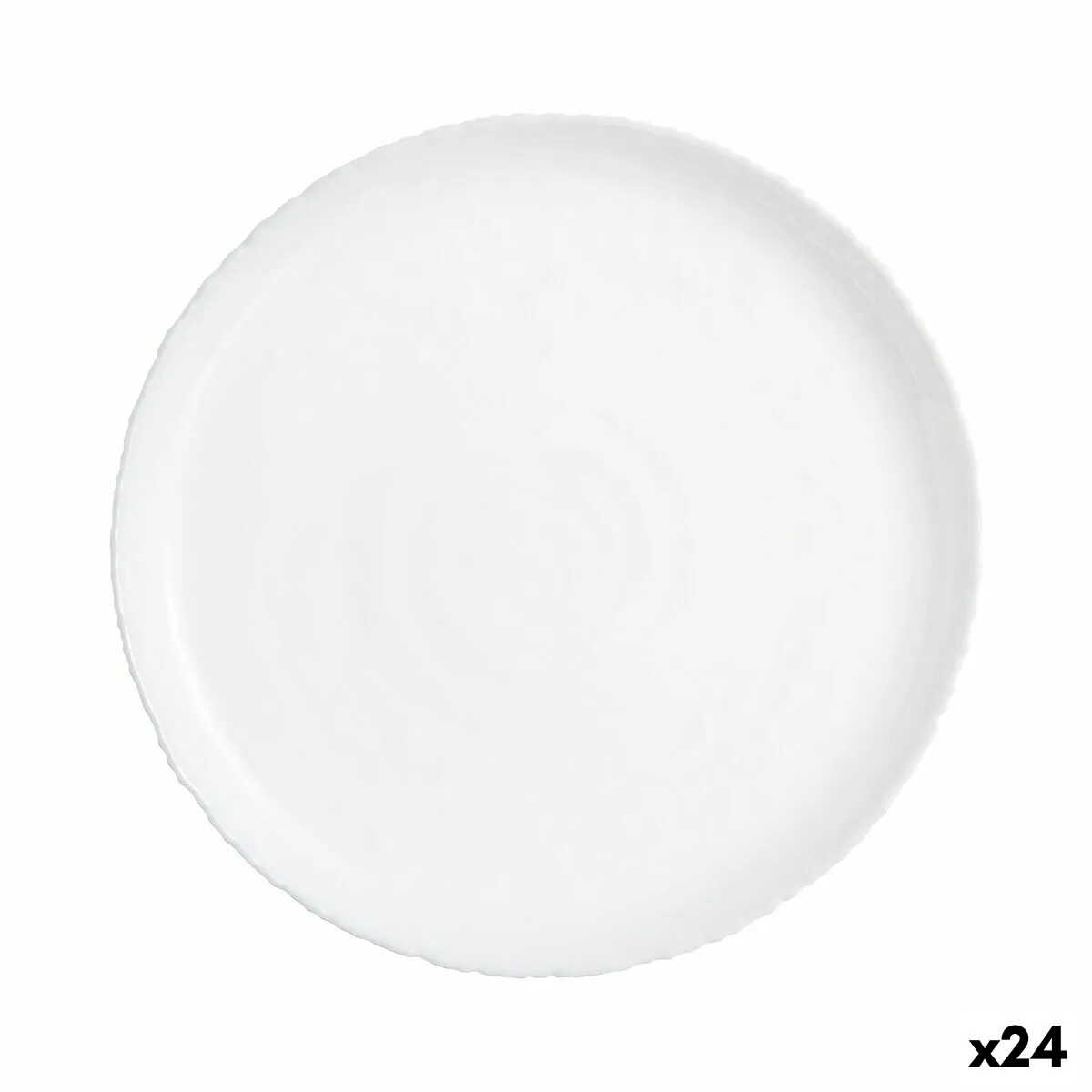 Piatto da Dolce Luminarc Ammonite Bianco Vetro (19 cm) (24 Unità)