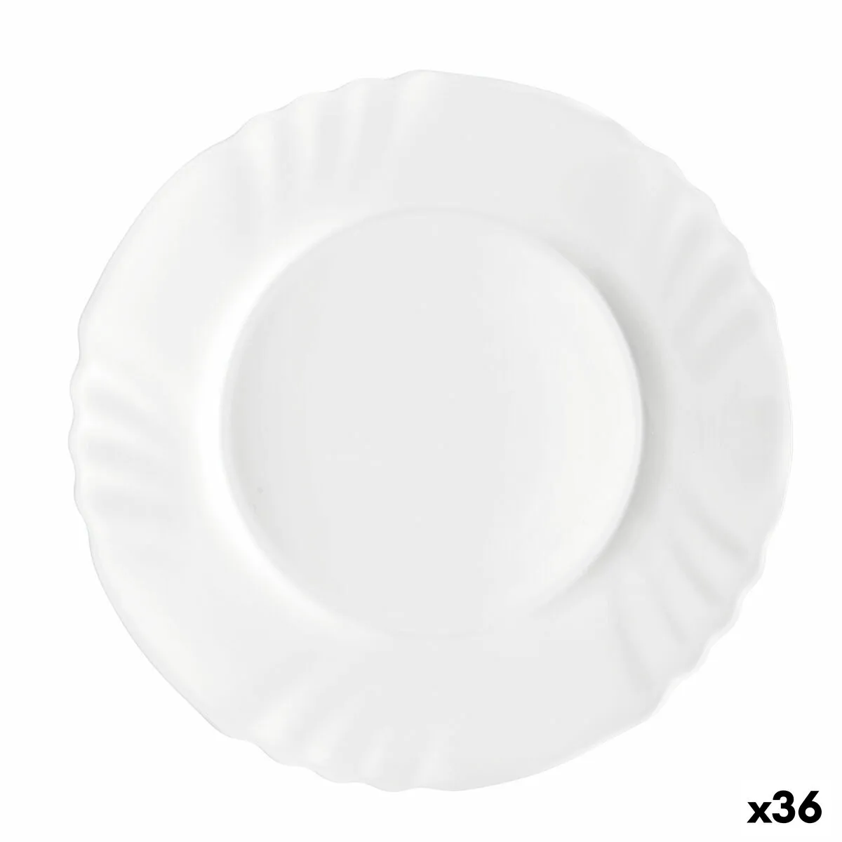 Piatto da Dolce Bormioli Rocco Ebro Bianco Vetro (20 cm) (36  Unità)