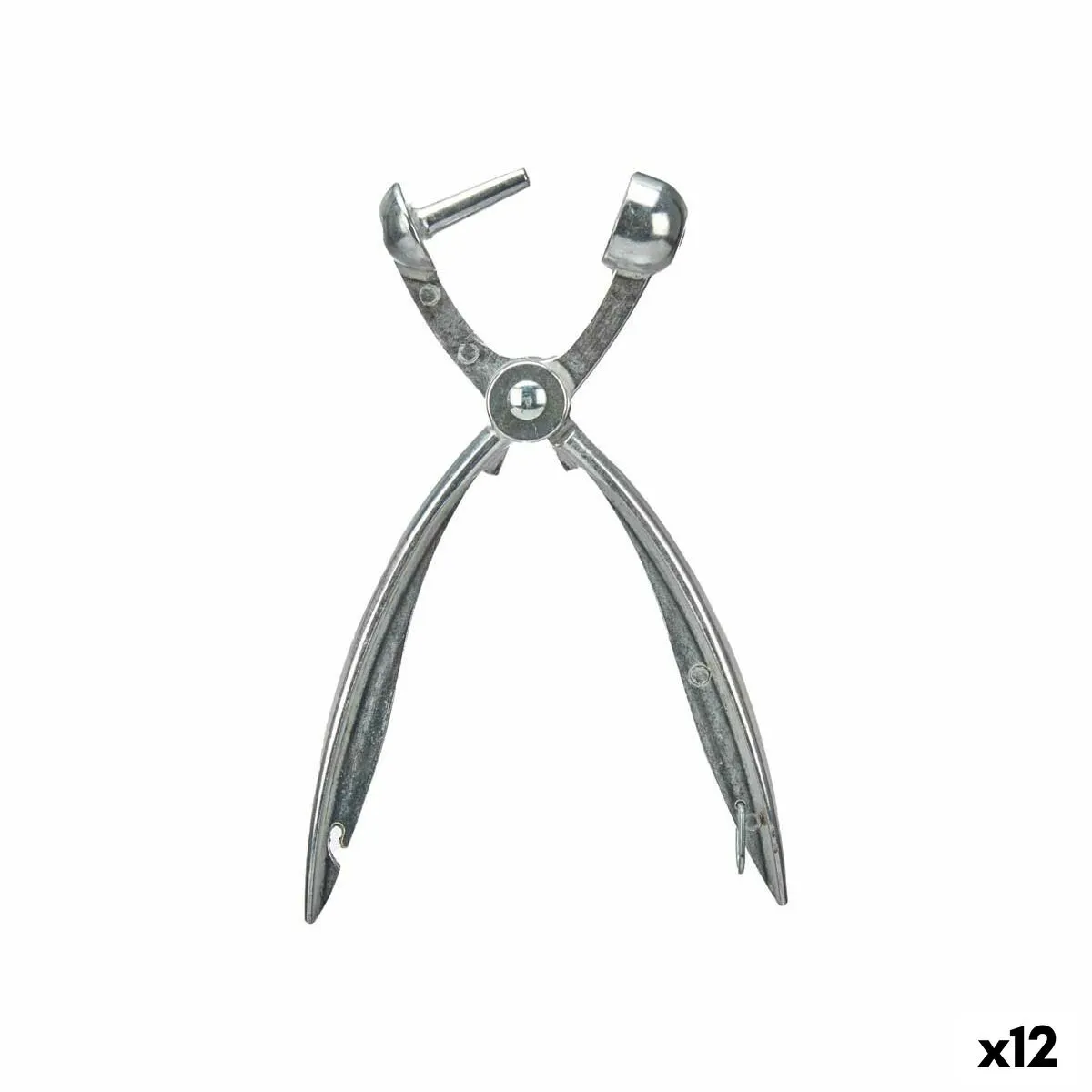 Coltello per Disossare 18 x 1,5 cm Argentato Metallo 12 Unità