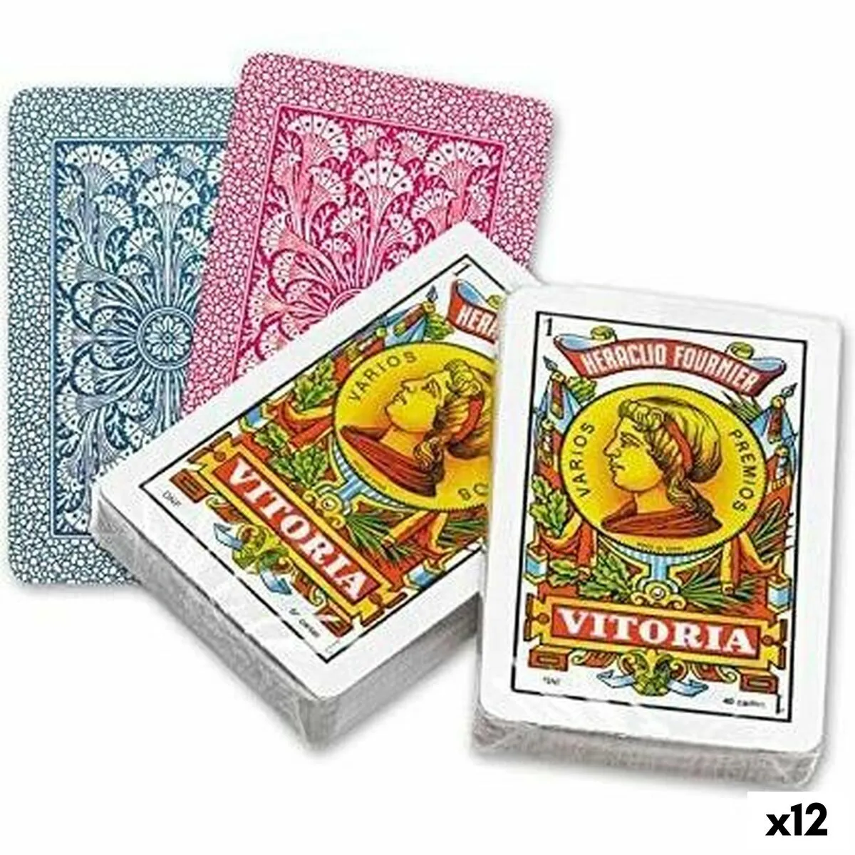 Carte da Gioco Spagnole (40 Carte) Fournier 12 Unità (61,5 x 95 mm)