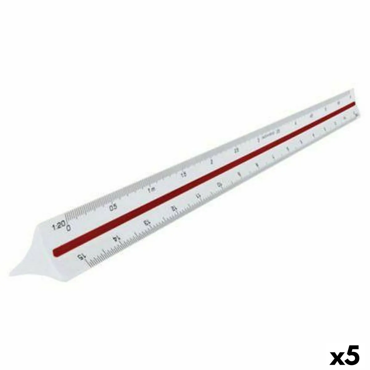 Righello Maped Bianco 30 cm (5 Unità)