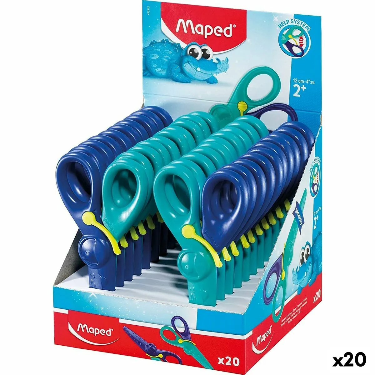 Forbicine Maped Kidipulse Per bambini 12 cm Azzurro (20 Unità)