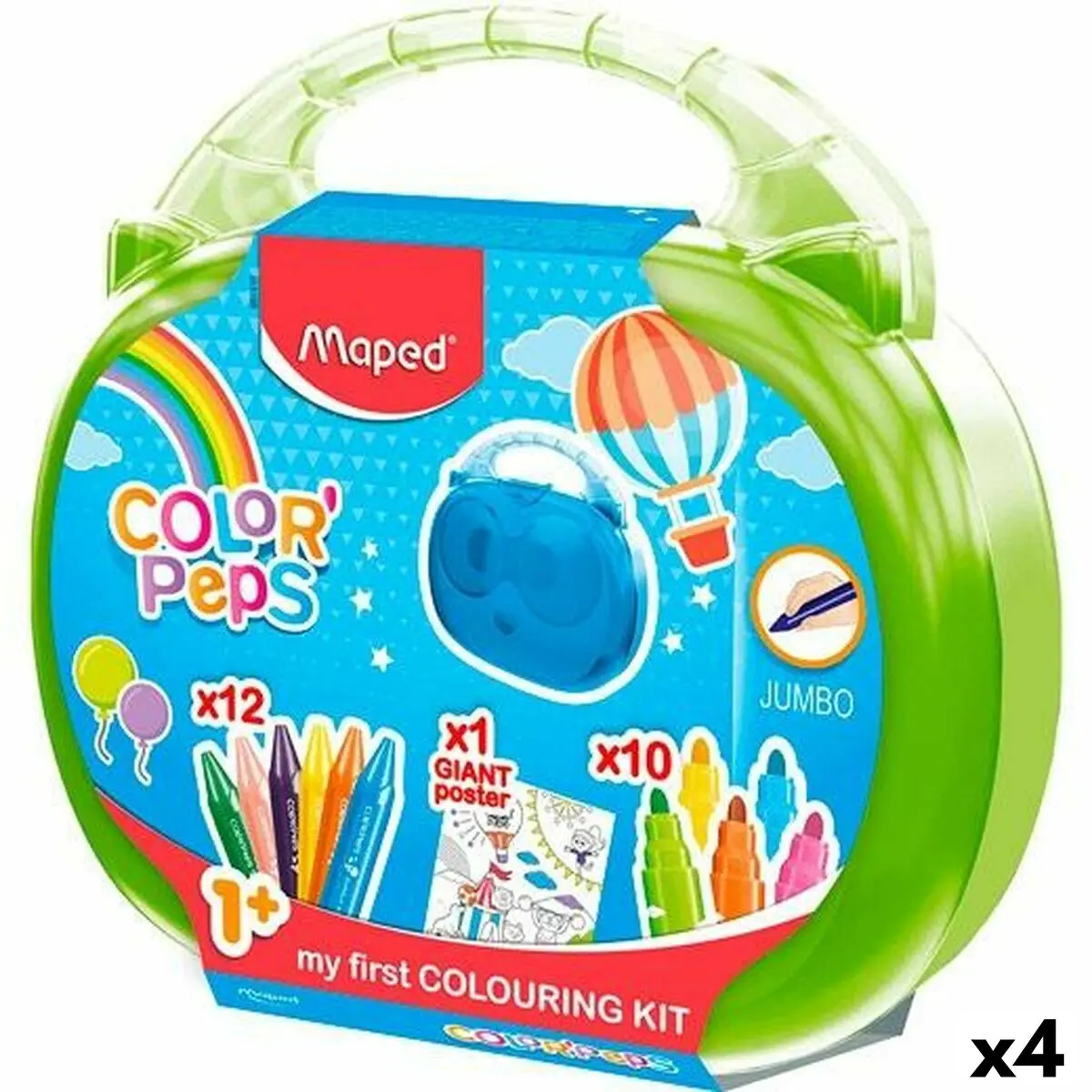 Set da Disegno Maped Per bambini Multicolore 23 Pezzi (4 Unità)