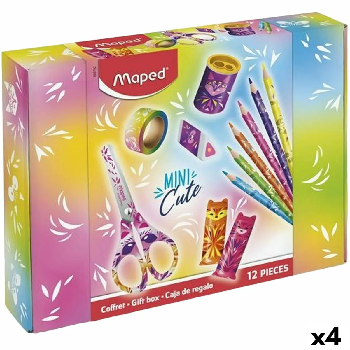 Set Attività Manuali Maped Mini Cute Multicolore 12 Pezzi (4 Unità)