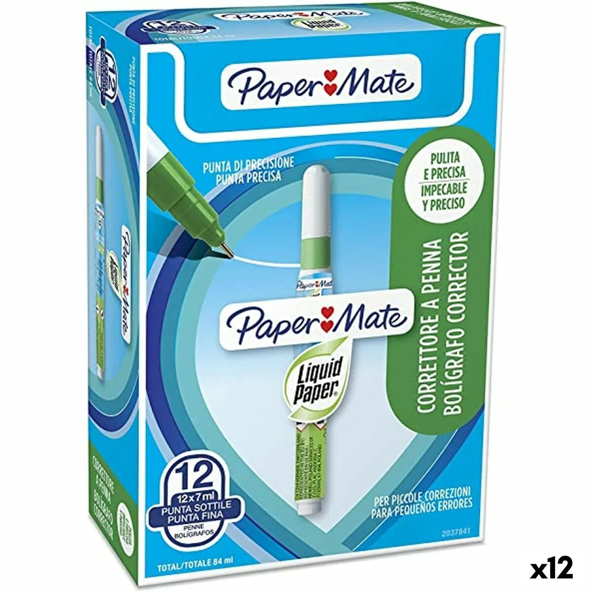 Correttore Liquido Paper Mate NP10 12 Pezzi 7 ml (12 Unità)