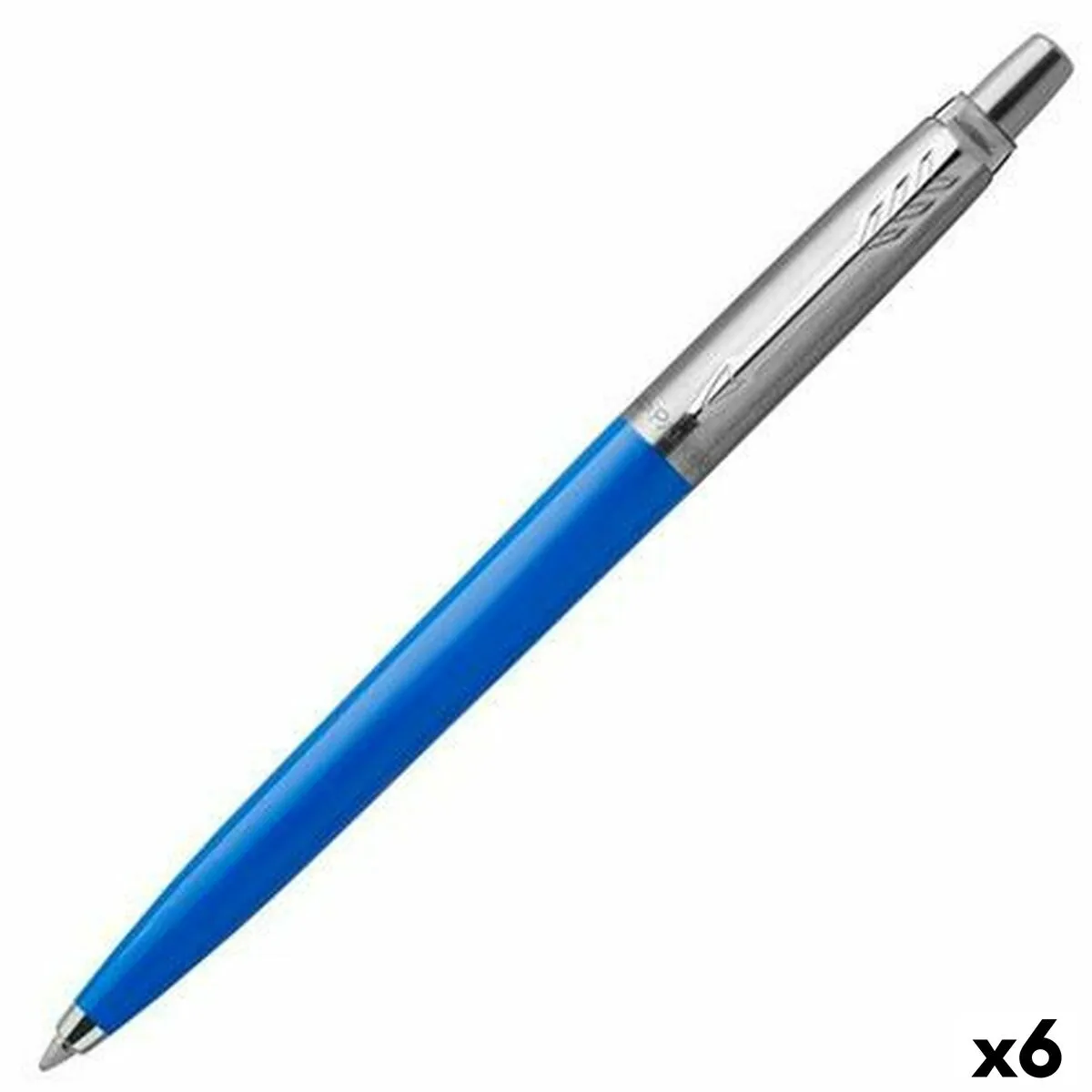 Penna Parker Jotter Originals Azzurro Acciaio (6 Pezzi)