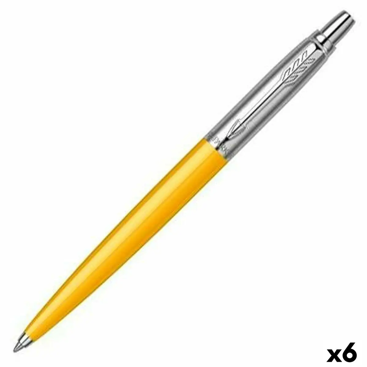 Penna Parker Jotter Originals Acciaio Giallo (6 Pezzi)