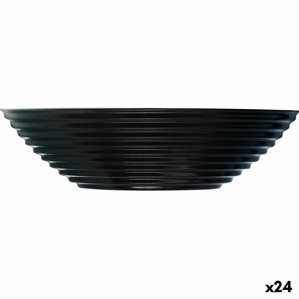 Ciotola Luminarc Harena Zuppa 20 cm Nero Vetro (24 Unità)