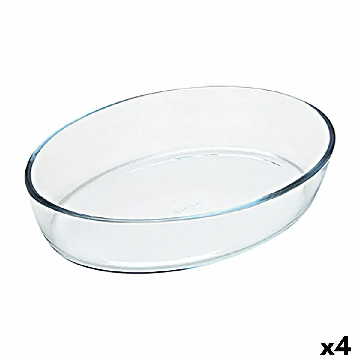 Pirofila da Forno Pyrex Classic Vidrio Ovalada Trasparente Vetro 40 x 28 x 7 cm (4 Unità)