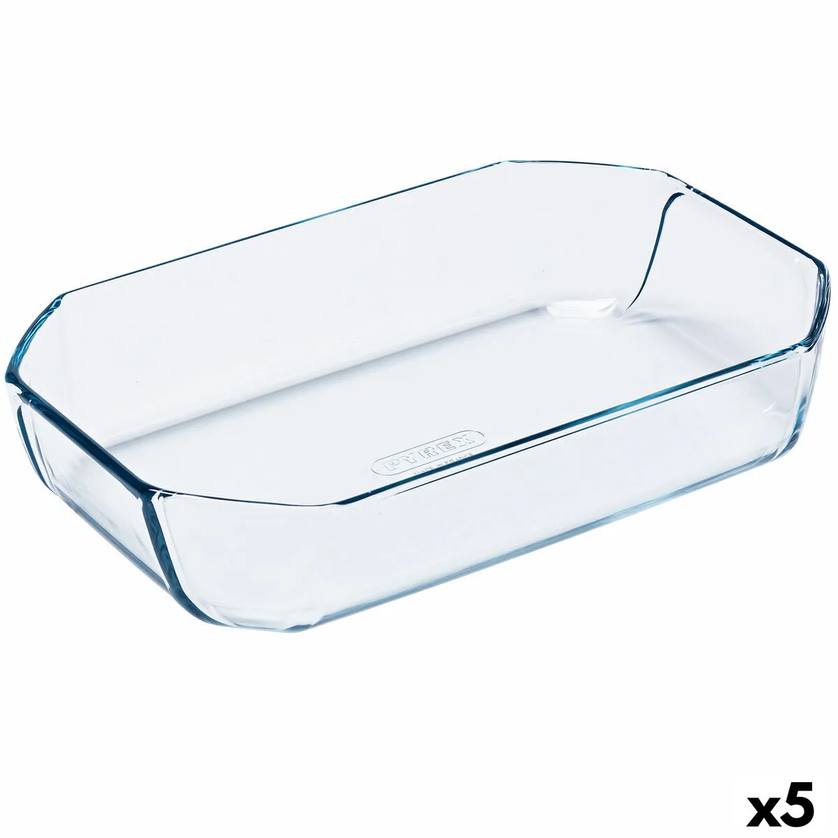 Pirofila da Forno Pyrex Inspiration Rettangolare 30 x 20 x 6,45 cm Trasparente Vetro (5 Unità)