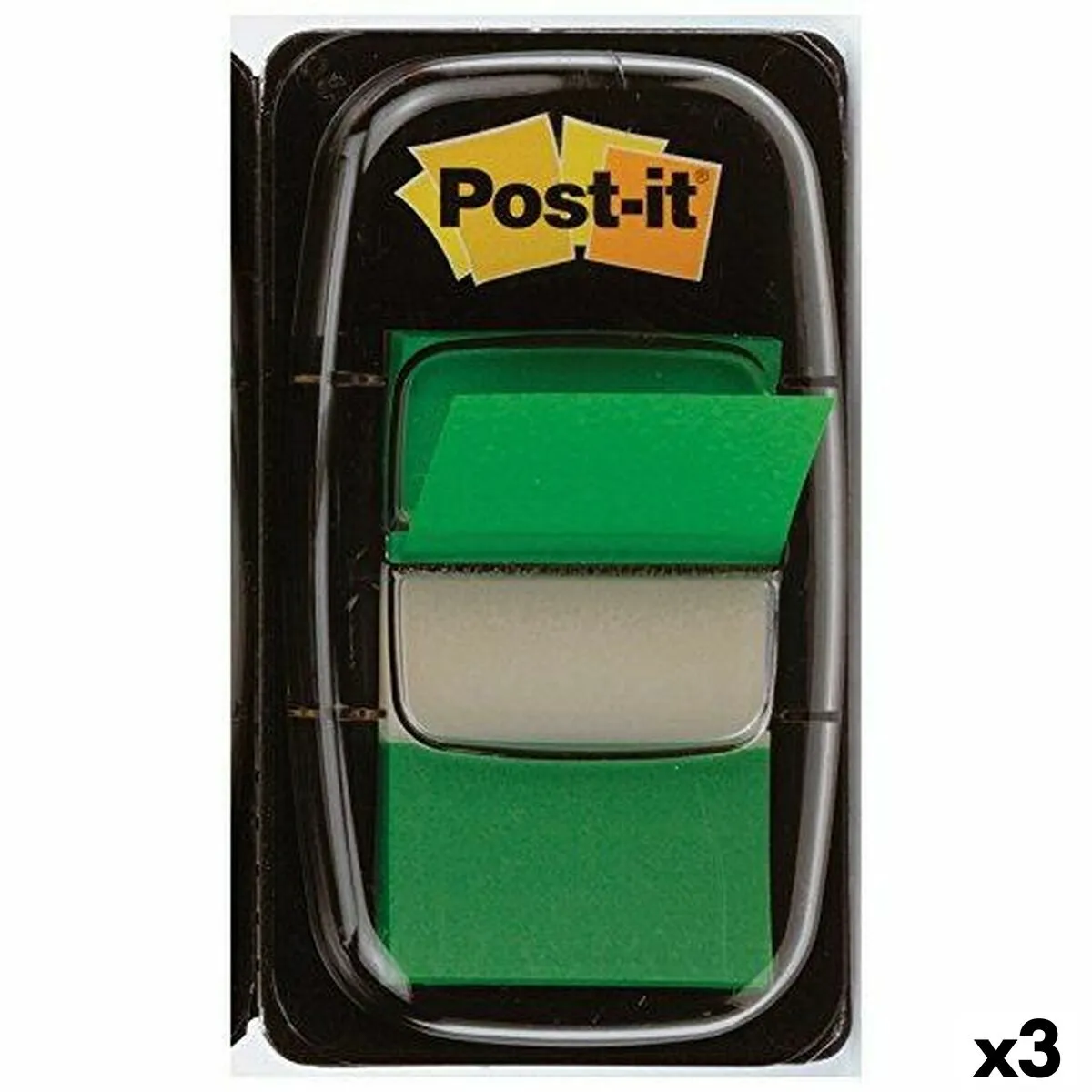 Note Adesive Post-it Index 25 x 43 mm Verde (3 Unità)