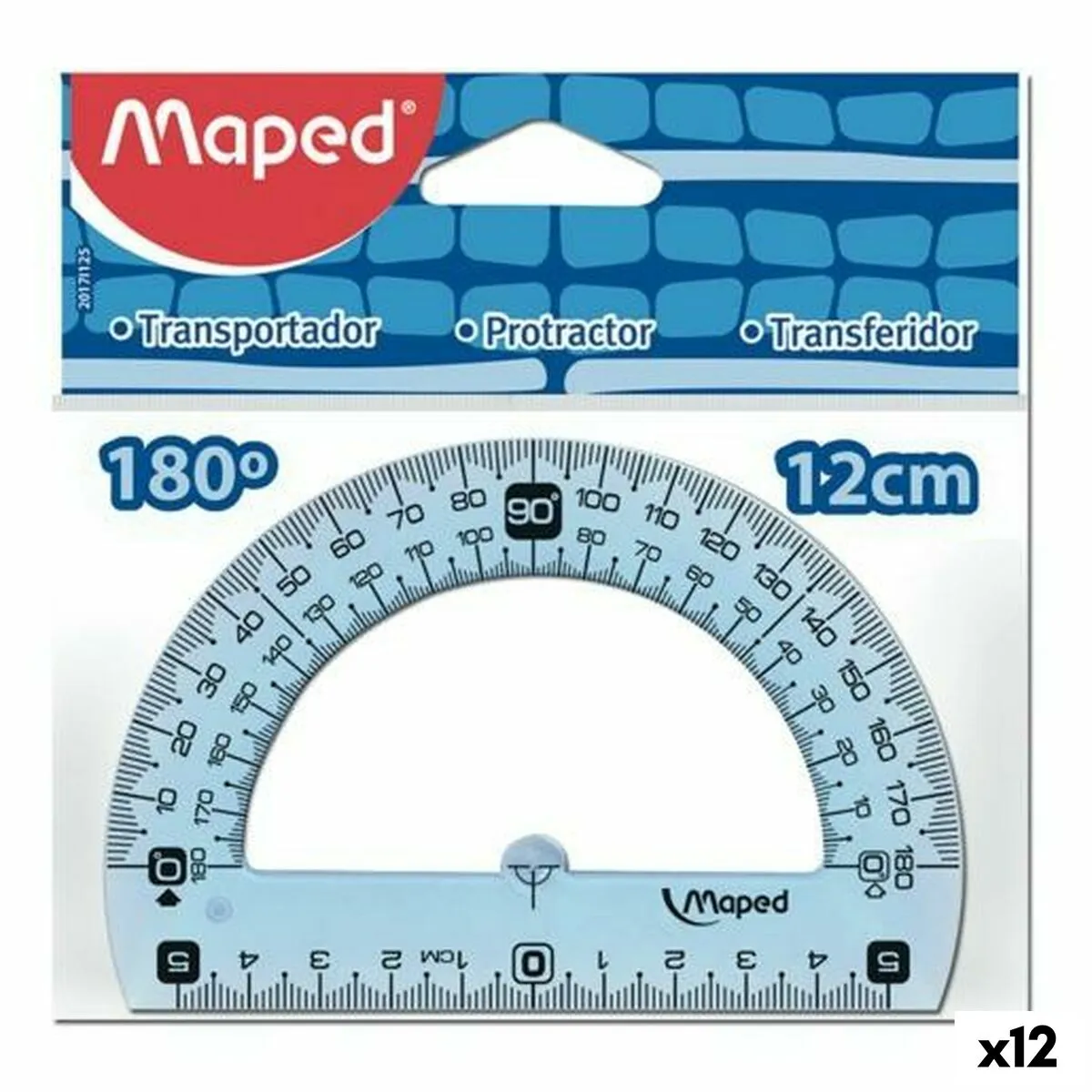 Semicerchio Maped Geometric 180º Set Plastica (12 Unità)