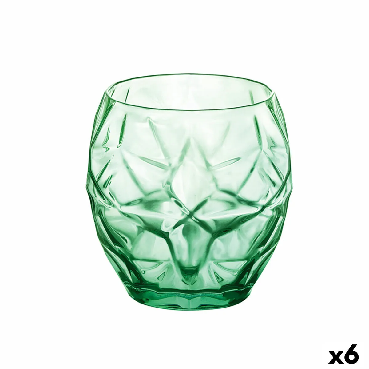 Bicchiere Oriente Verde Vetro 400 ml (6 Unità)