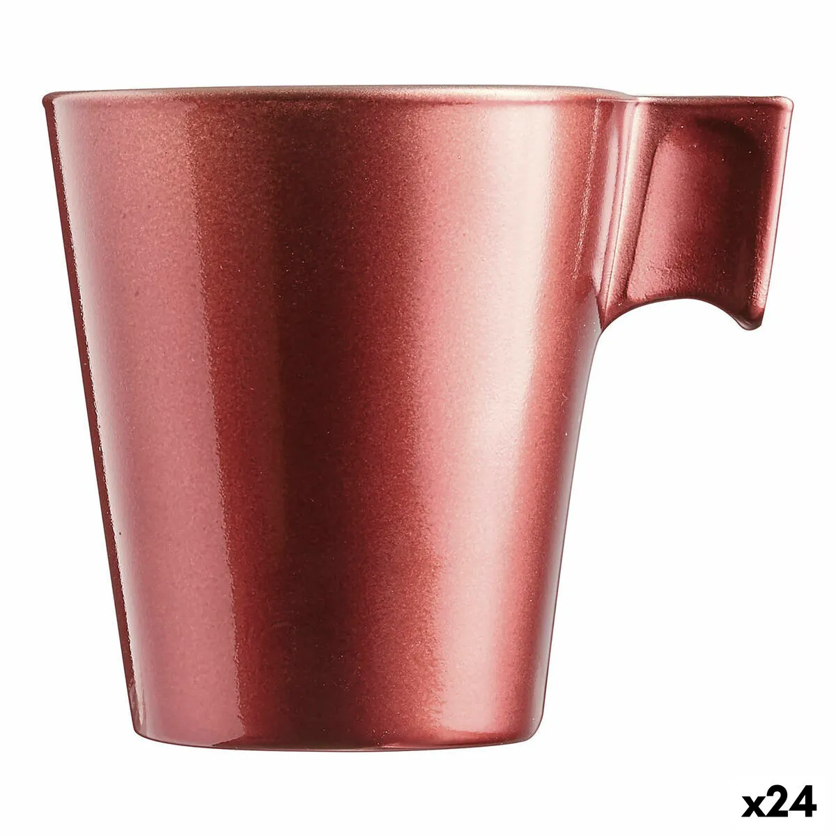 Tazza Mug Luminarc Flashy Rosso 80 ml Vetro (24 Unità)