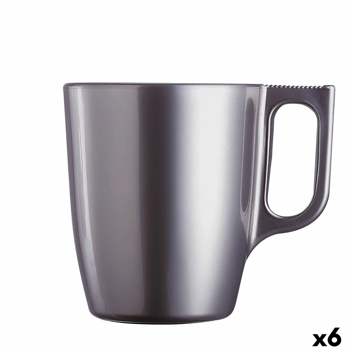 Tazza Mug Luminarc Flashy Viola 250 ml Vetro (6 Unità)