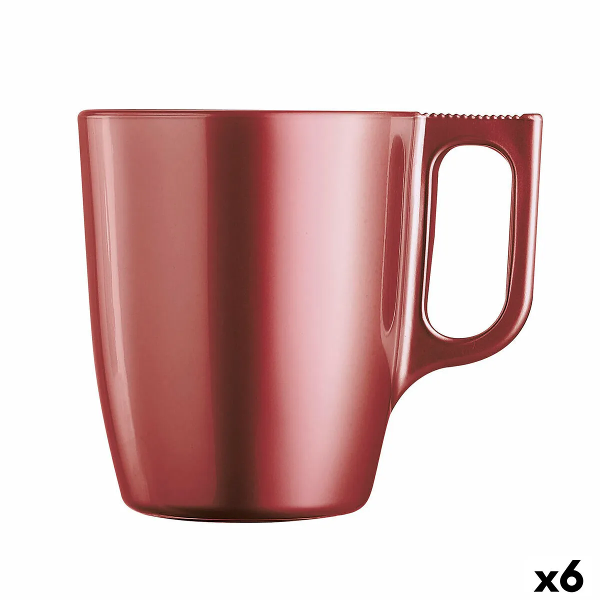 Tazza Mug Luminarc Flashy Rosso 250 ml Vetro (6 Unità)