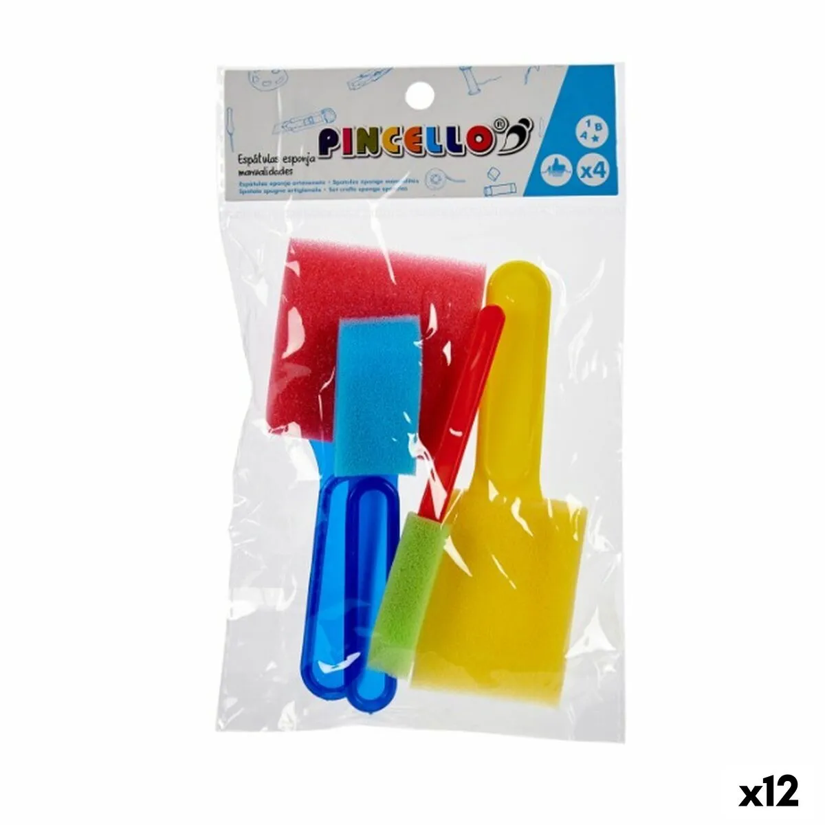 Set Attività Manuali Spatola Multicolore (12 Unità)