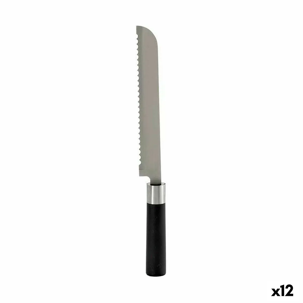 Coltello Seghettato 3,5 x 2 x 33 cm Acciaio inossidabile Plastica (12 Unità)