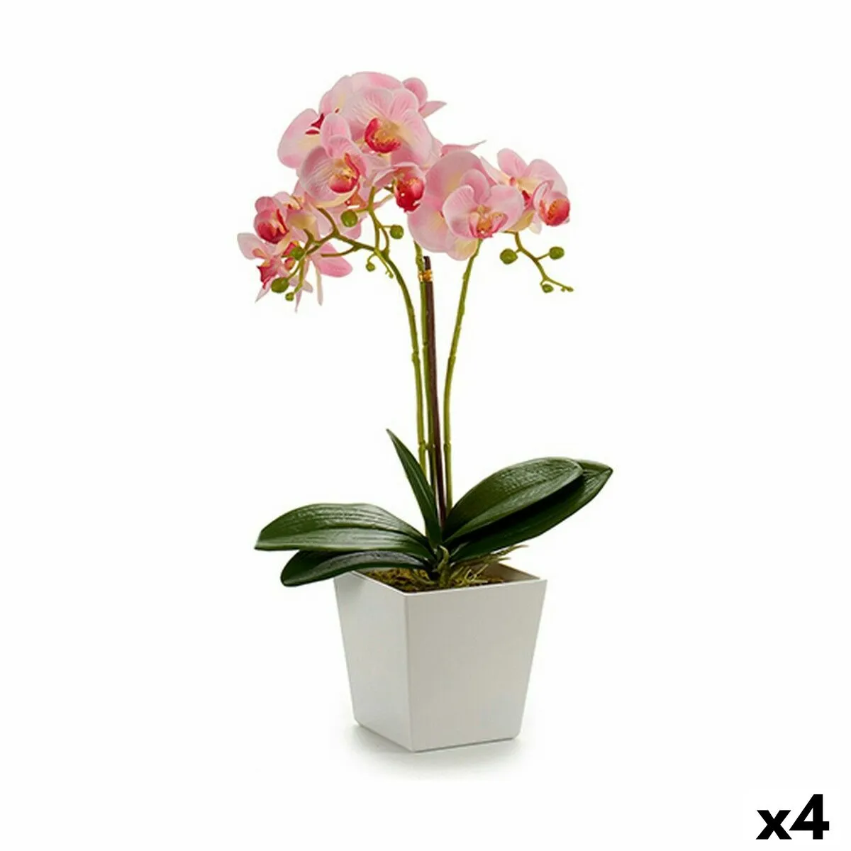 Pianta Decorativa Orchidea 20 x 47 x 33 cm Plastica (4 Unità)