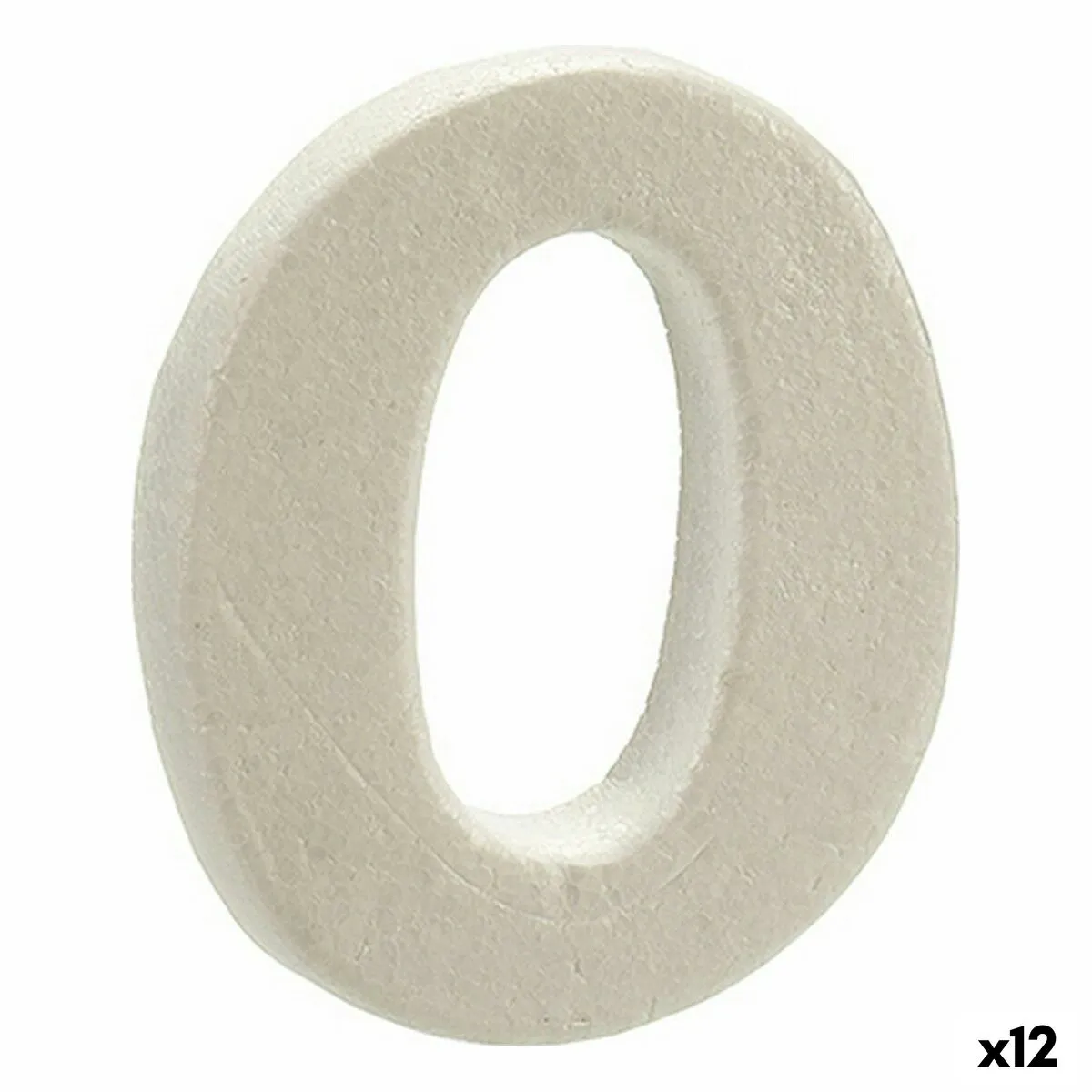 Numeri Bianco polistirene 2 x 15 x 10 cm (12 Unità)