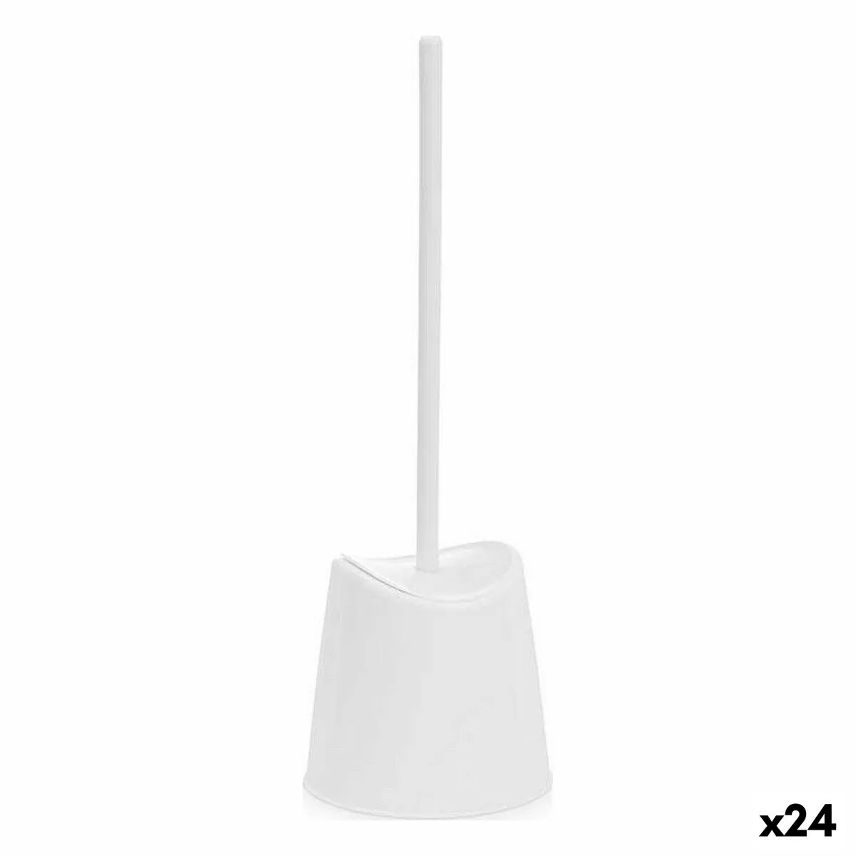 Scopino per il Bagno 12,5 x 37 x 12,5 cm Bianco Plastica (24 Unità)