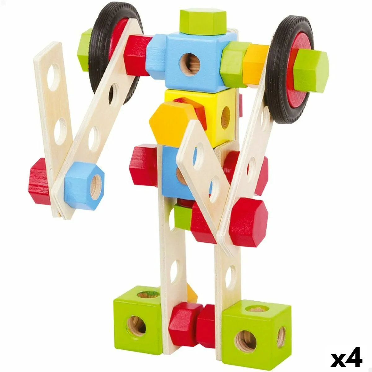 Set di Costruzioni Woomax 80 Pezzi (4 Unità)