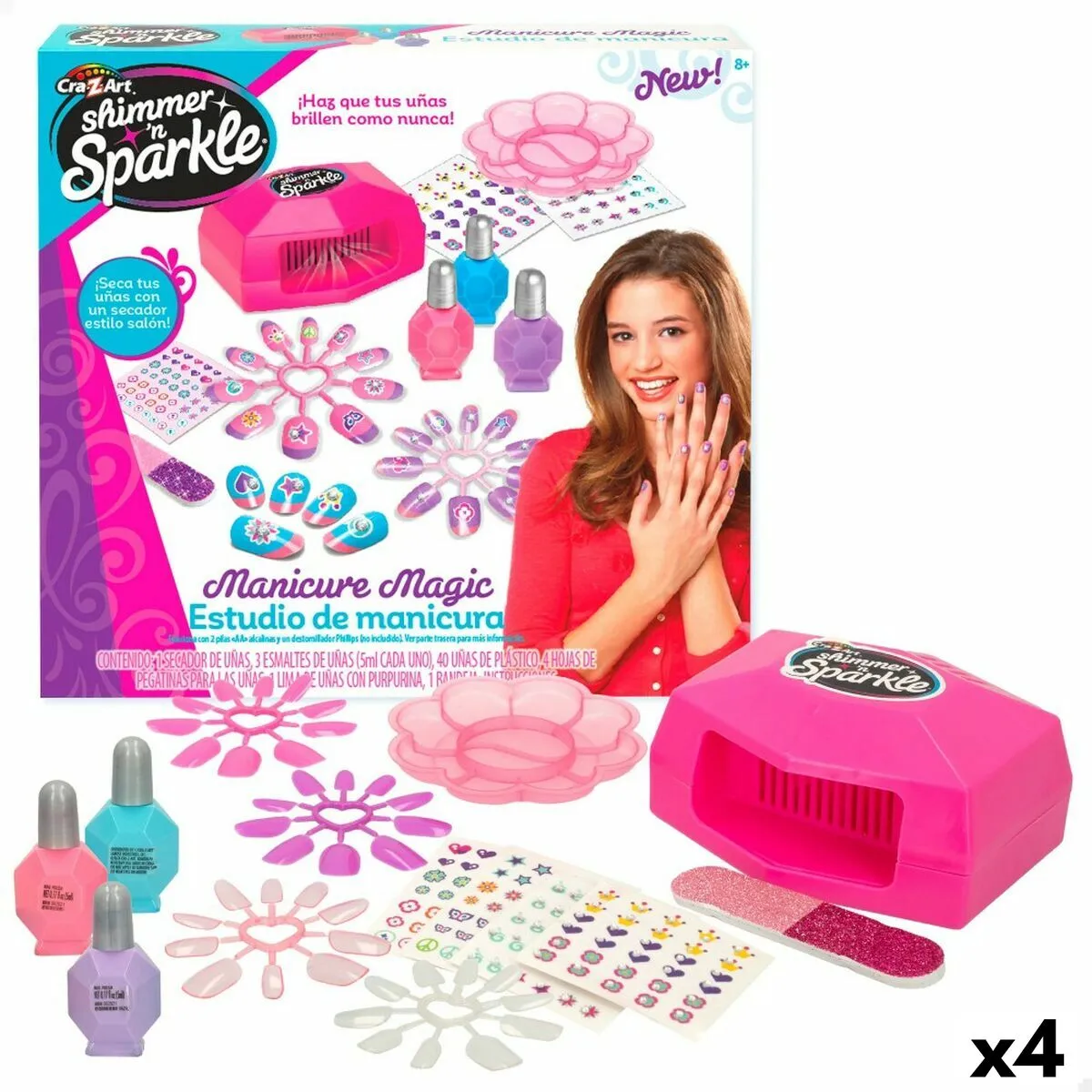 Set dei Manicure Cra-Z-Art MAGIC 4 Unità