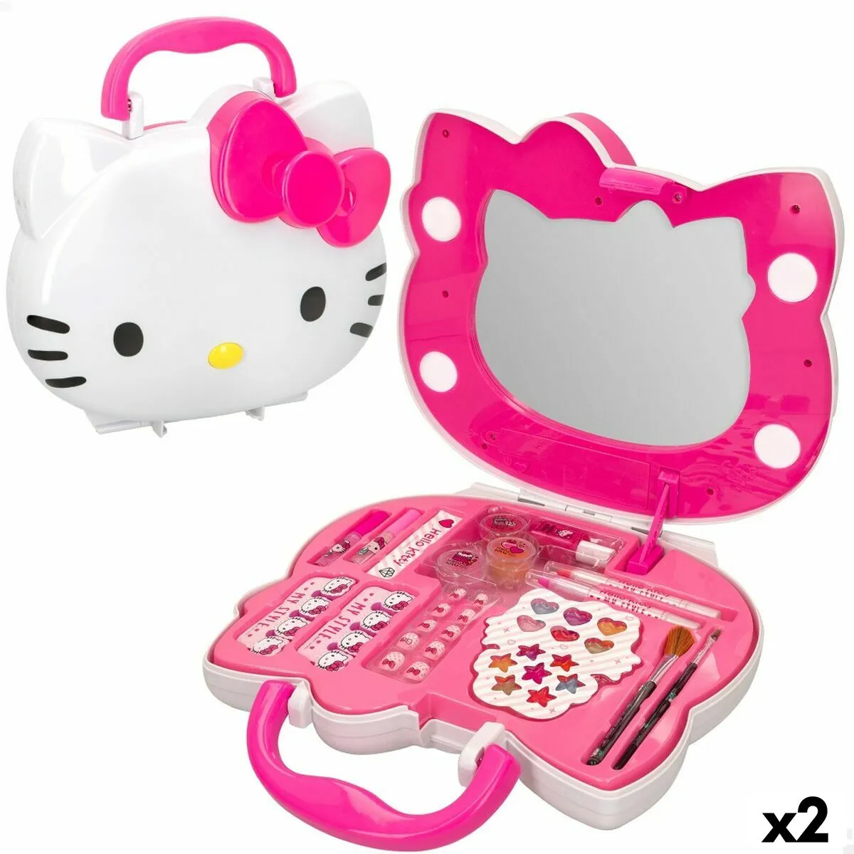 Set di Trucchi per Bambini Hello Kitty Borsa 36 Pezzi (2 Unità)