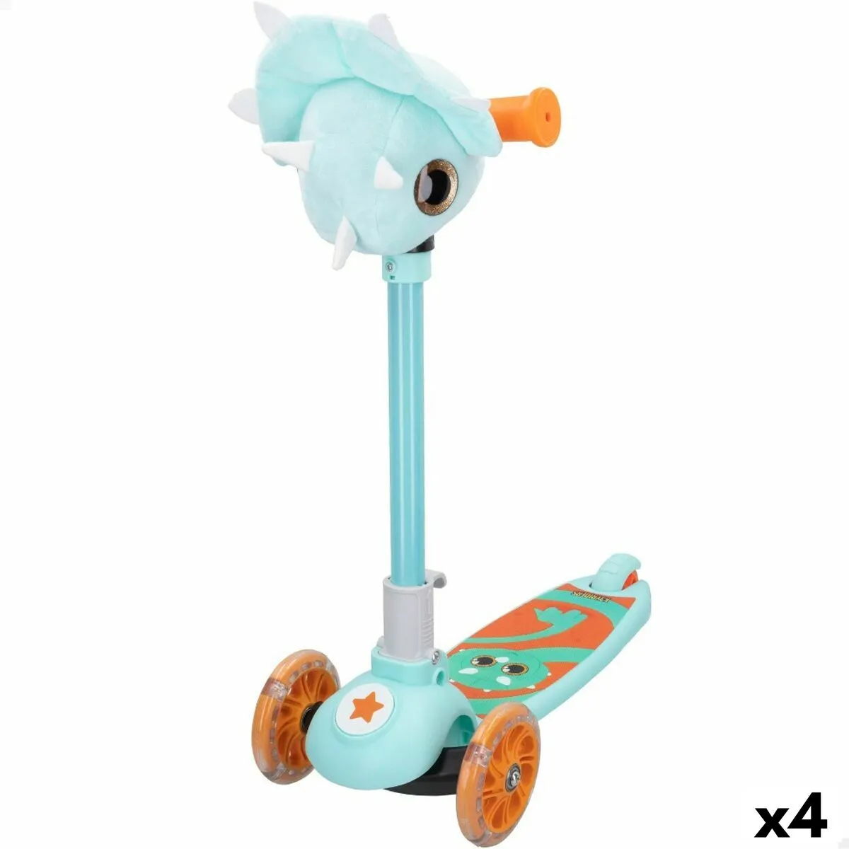 Monopattino Scooter K3yriders Dino Azzurro 4 Unità