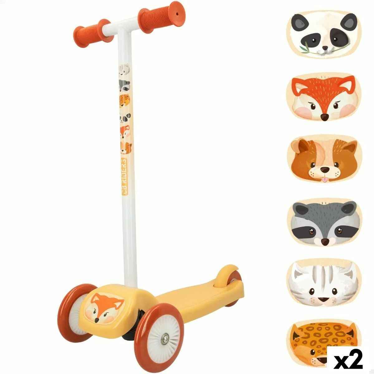 Monopattino Scooter Colorbaby Animals 2 Unità