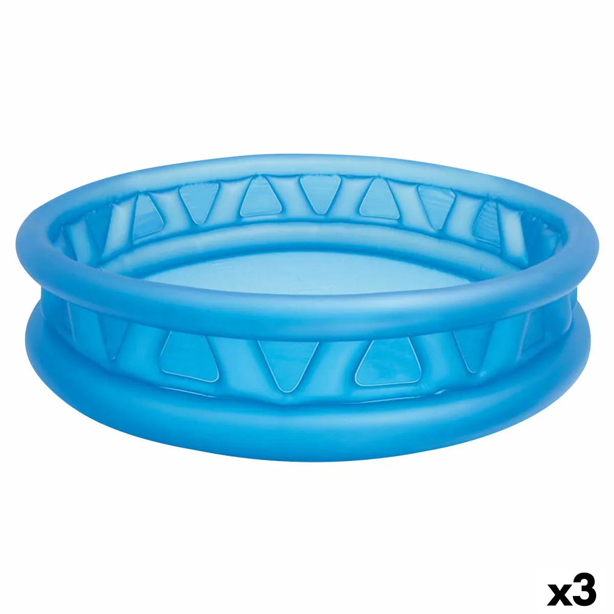 Piscina Gonfiabile per Bambini Intex Azzurro Rotonda 790 L 188 x 46 x 188 cm (3 Unità)