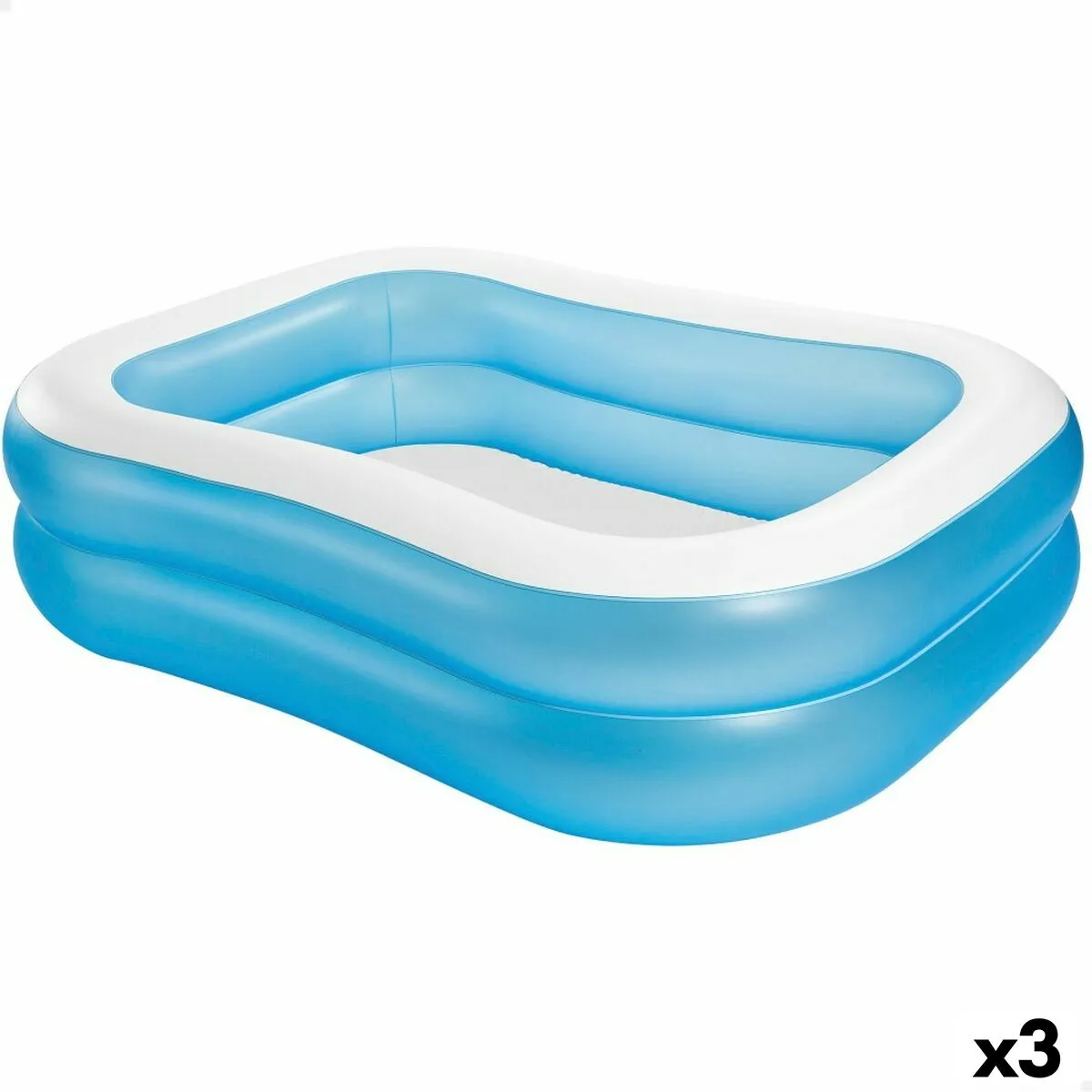 Piscina Gonfiabile Intex Azzurro Bianco Azzurro/Bianco 540 L 203 x 48 x 152 cm (3 Unità)