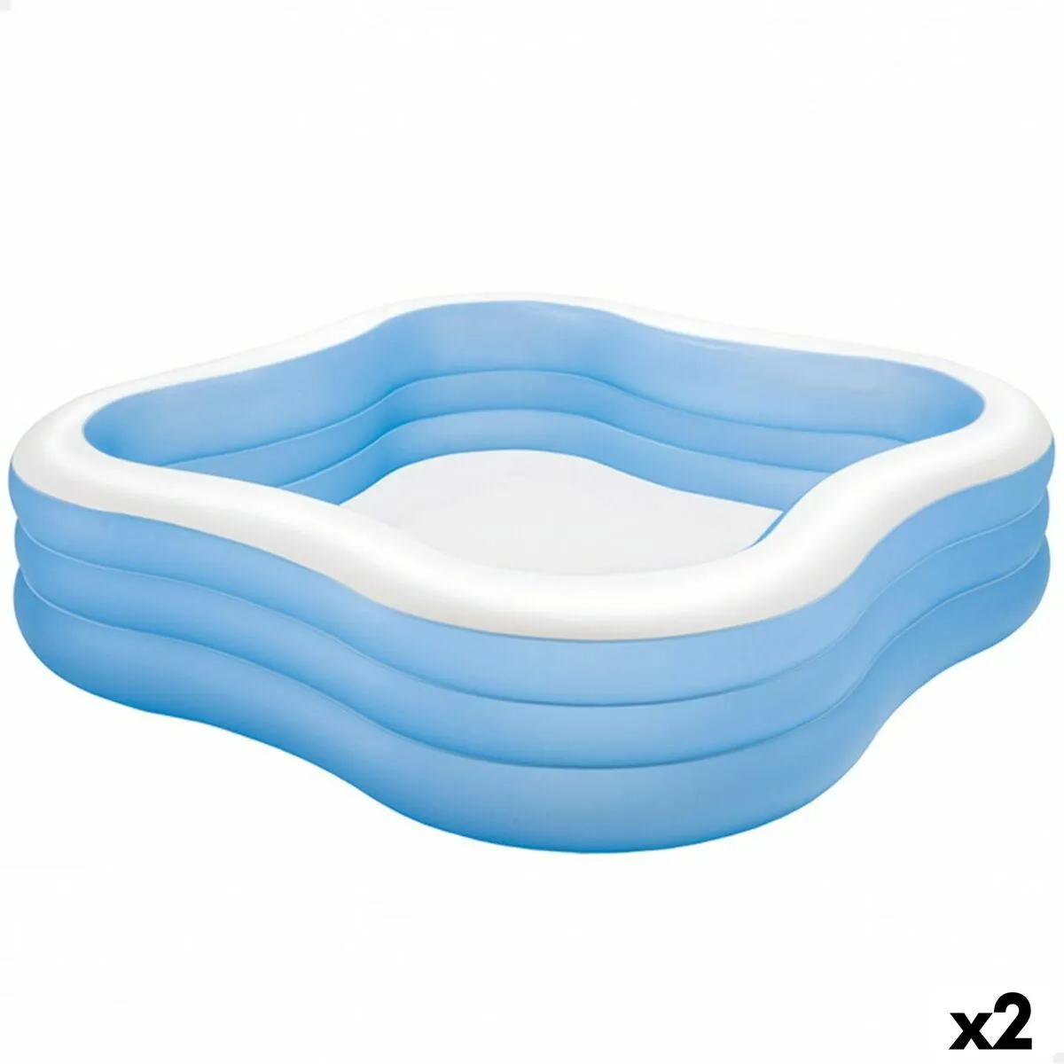 Piscina Gonfiabile Intex Azzurro 1250 L 229 x 56 x 229 cm (2 Unità)