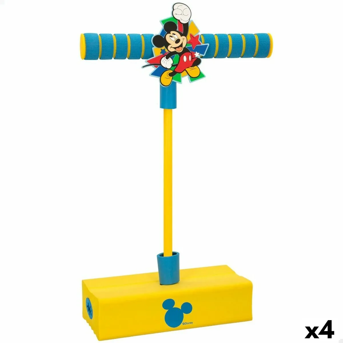 Pogo jumper Mickey Mouse 3D Giallo Per bambini (4 Unità)