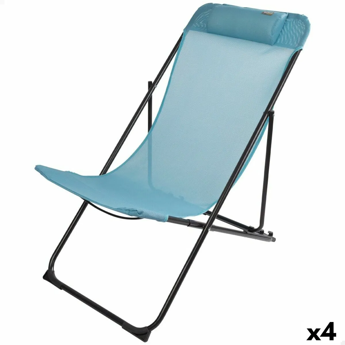 Amaca pieghevole Aktive Azzurro 52 x 87 x 77 cm (4 Unità)