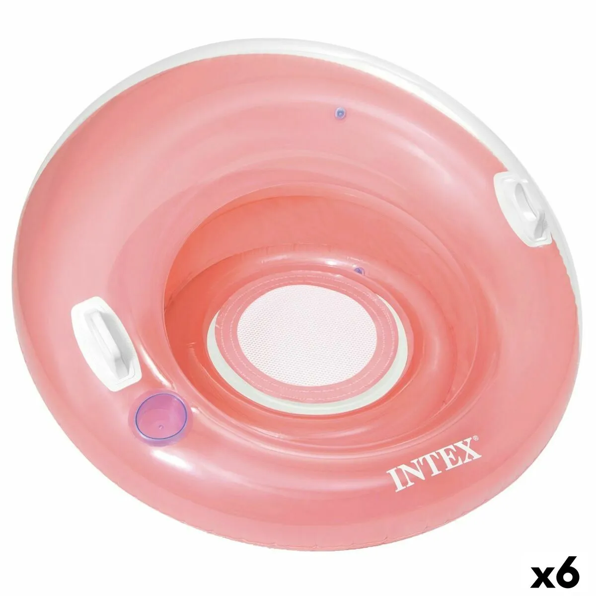 Poltrona da Piscina Gonfiabile Intex Rotondo Ø 119 cm 119 x 119 cm (6 Unità)