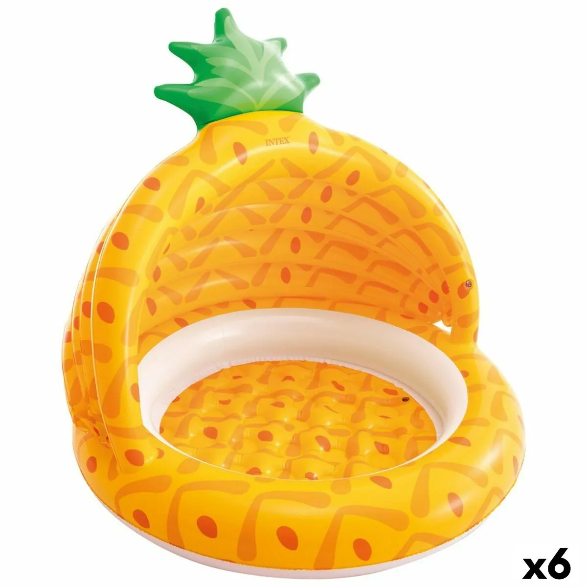 Piscina Gonfiabile per Bambini Intex Ananas 45 L 102 x 94 x 102 cm (6 Unità)