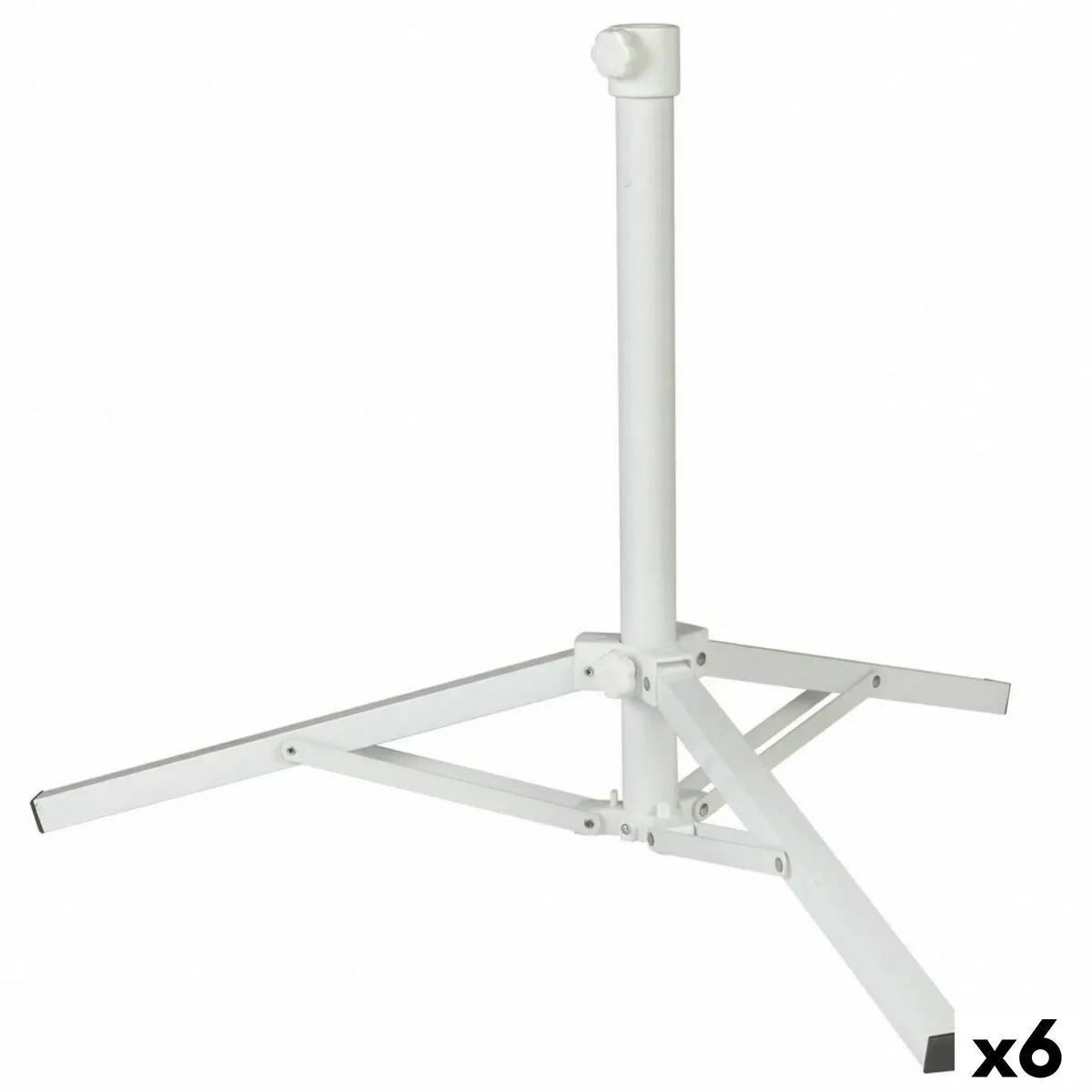 Base per Ombrellone Aktive Bianco Metallo 61 x 49,5 x 61 cm (6 Unità)