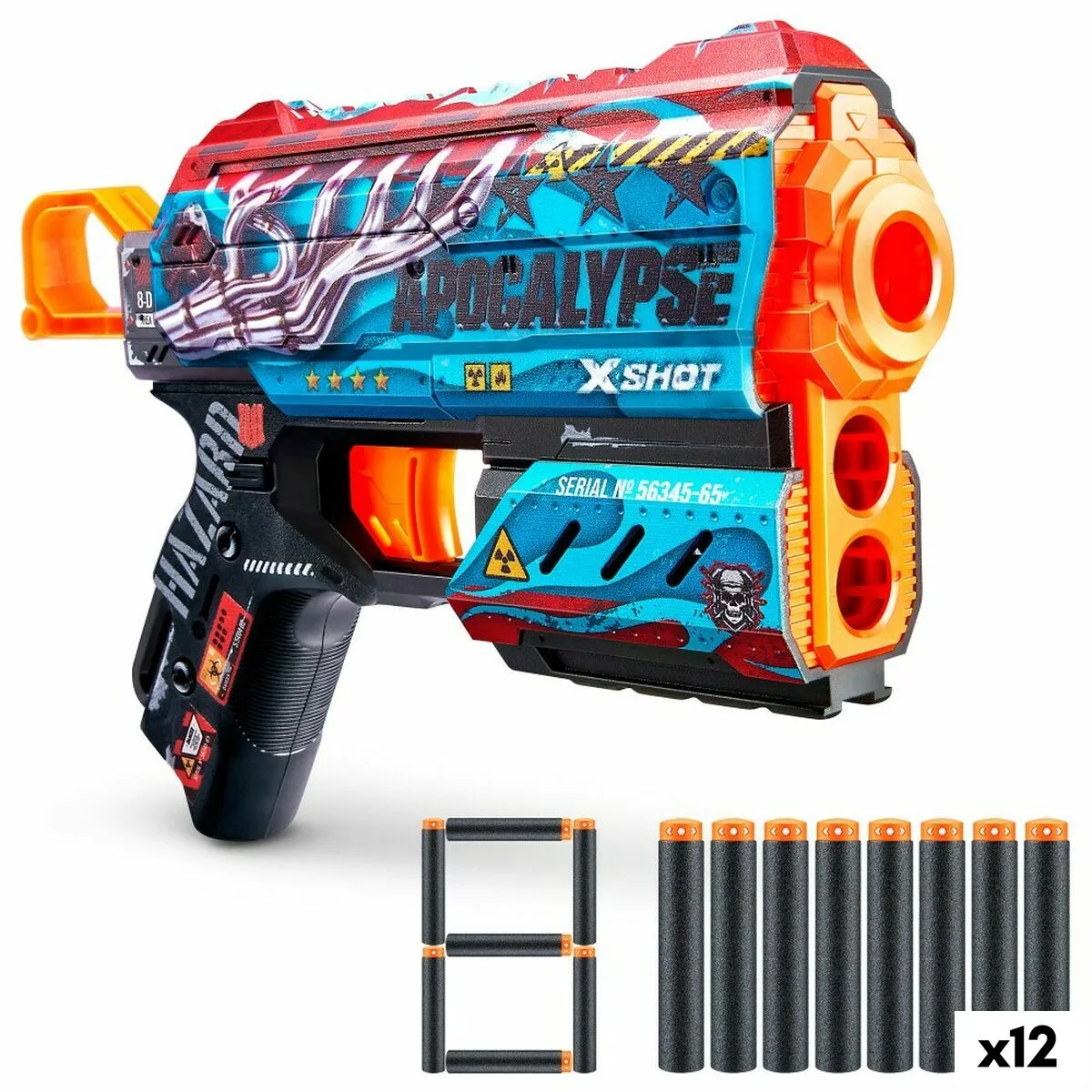 Pistola a Freccette Zuru X-Shot Flux 21,5 x 14 x 4 cm (12 Unità)