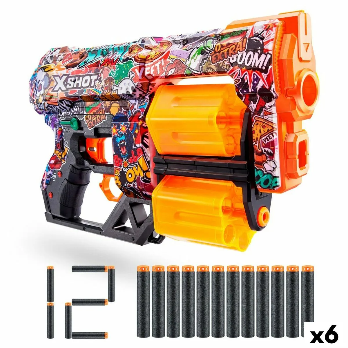 Pistola a Freccette Zuru X-Shot Dread 32 x 18,5 x 0,6 cm (6 Unità)