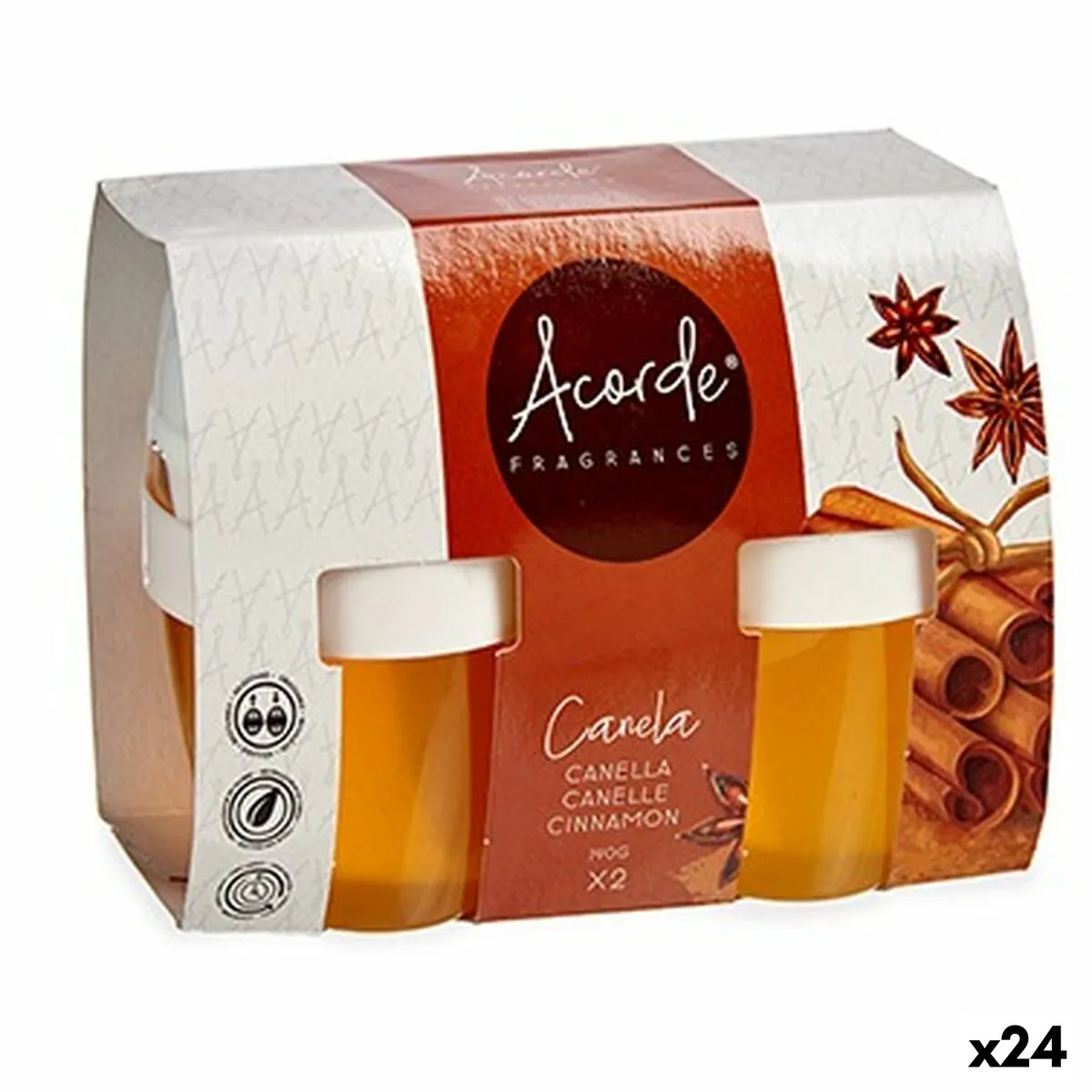 Set Deodorante per Ambienti Gel Cannella (24 Unità)